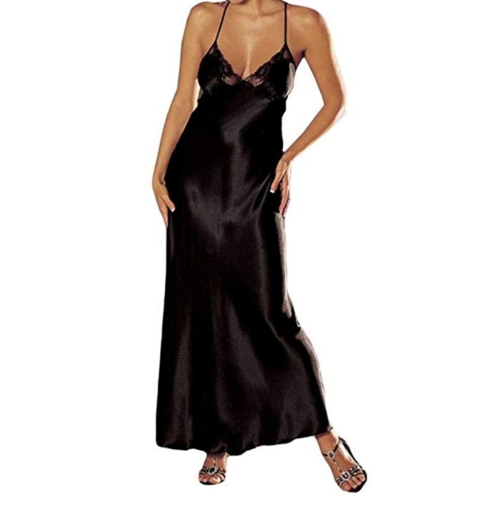 Silky, Lacey Nightgown Maxi NWT - Picture 3 of 4